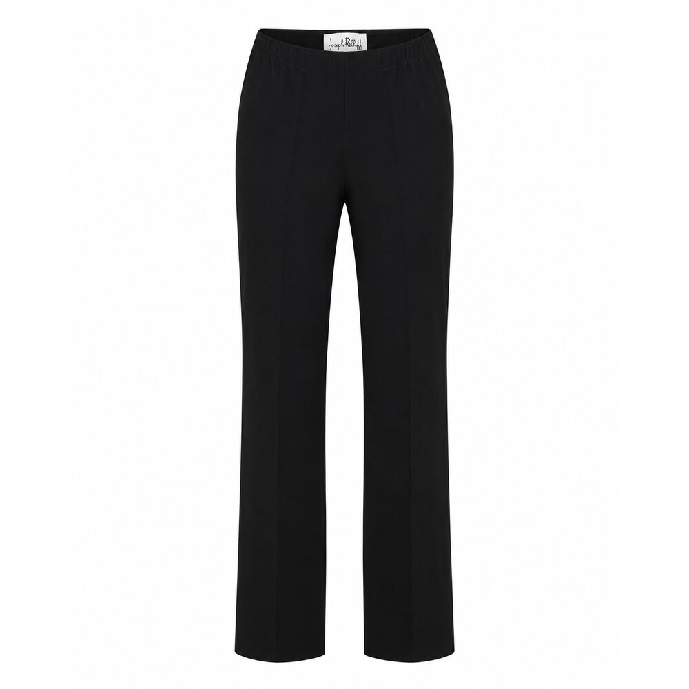 Joseph Ribkoff Black Pull-On Dress Pants Women's 10 Wide Leg Straight Leg Made C